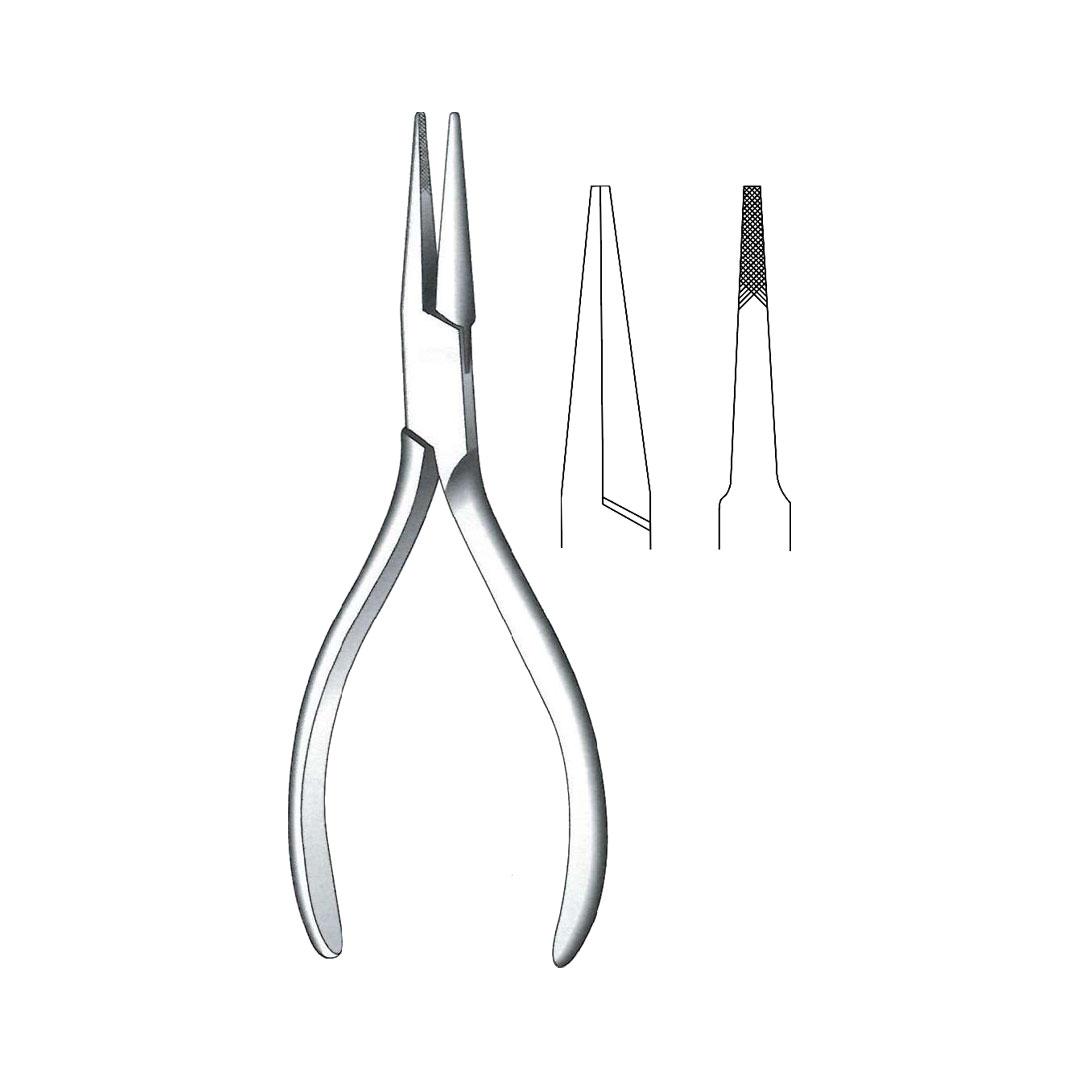 FLAT NOSE & WIRE CUTTING & TWISTING PLIERS Flat nose plier tip for cerciarge wire Delicate