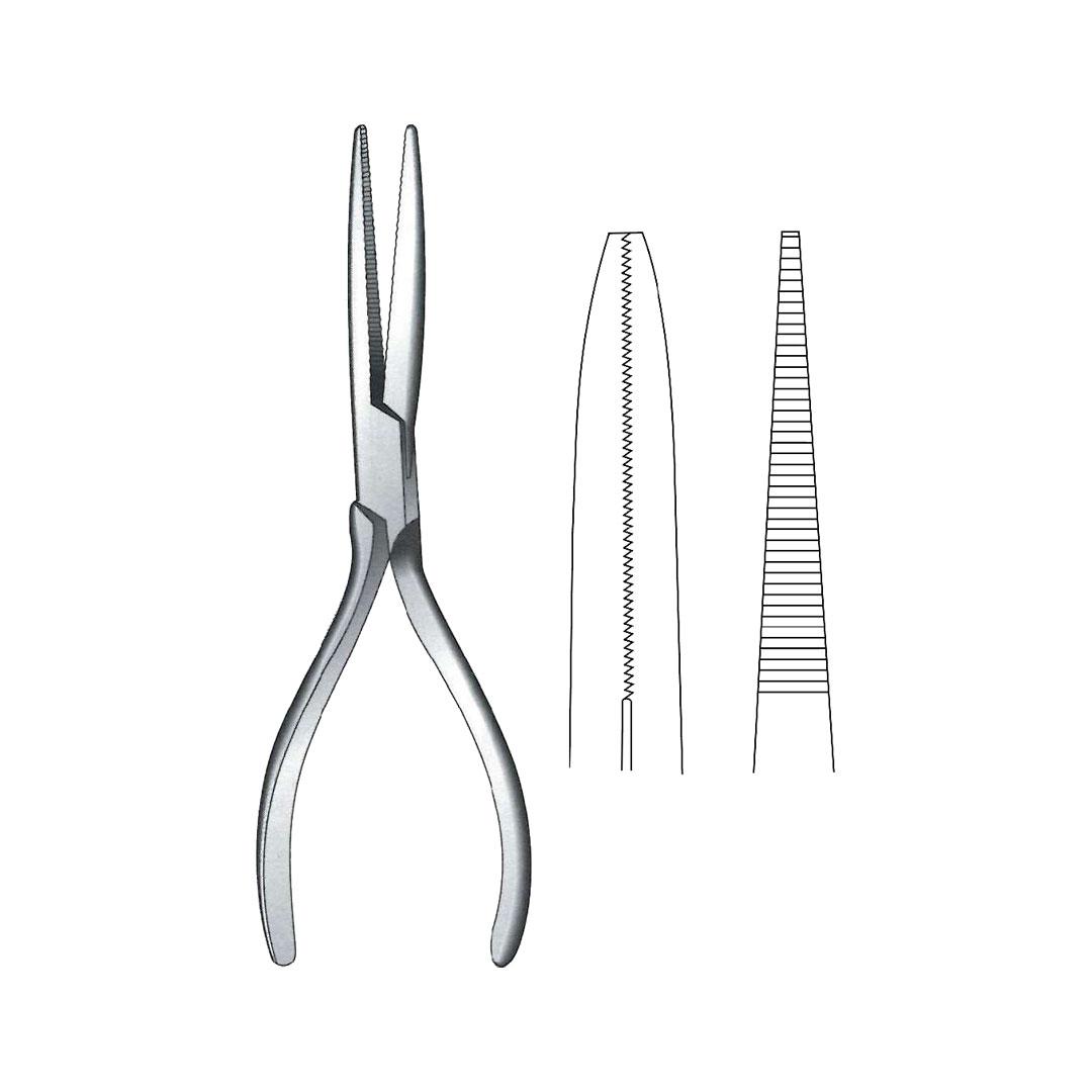 FLAT NOSE & WIRE CUTTING & TWISTING PLIERS tip Parallel grooved jaws 