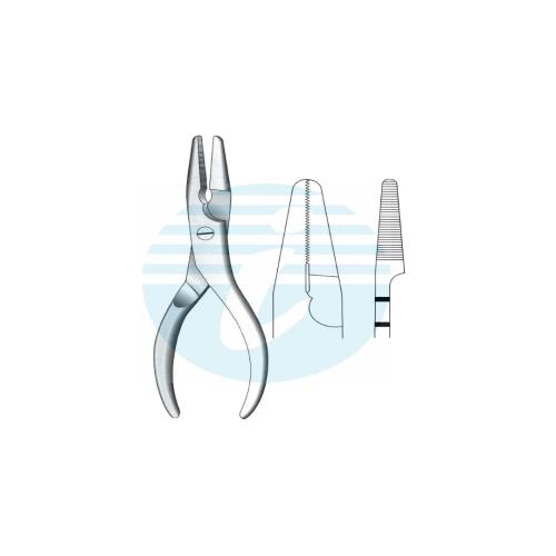 FLAT NOSE & WIRE CUTTING & TWISTING PLIERS 3 mm tip Flat nose plier