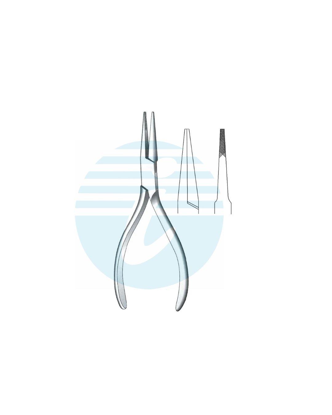 FLAT NOSE & WIRE CUTTING & TWISTING PLIERS Flat nose plier tip for cerciarge wire Delicate