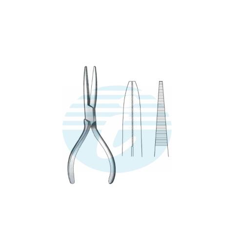 FLAT NOSE & WIRE CUTTING & TWISTING PLIERS tip Parallel grooved jaws 