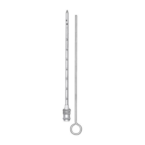 FRAZIER EXPLORING CANNULA SUCTION TUBES AND TAMPONS CANNULA Silver plated