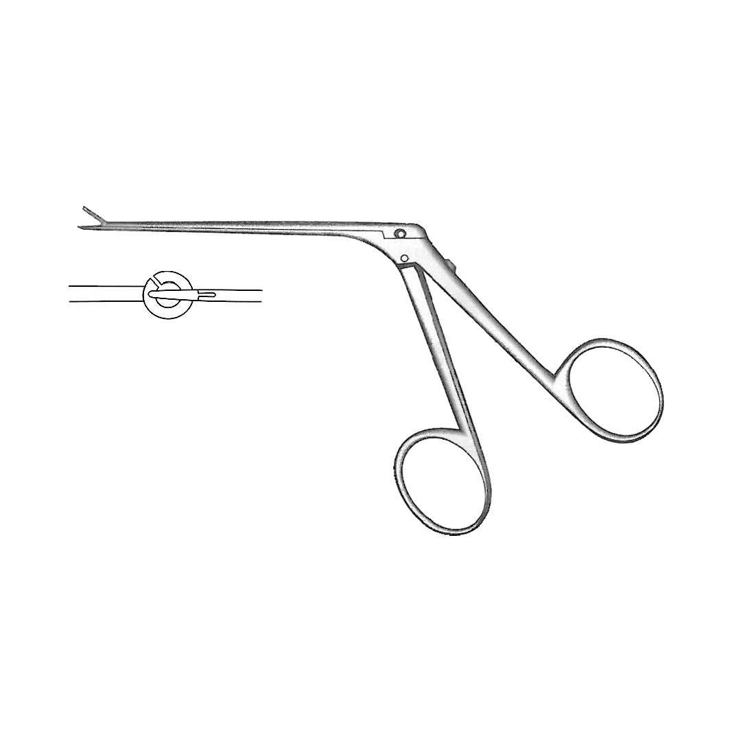 FULLER MICRO EAR FORCEPS110 mm Black finish For teflon prosthesis Introducing forceps