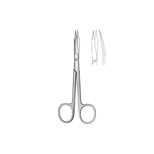 GOLDMAN-FOX FINE OPERATING GUM & LIGATURE SCISSORS CURVED