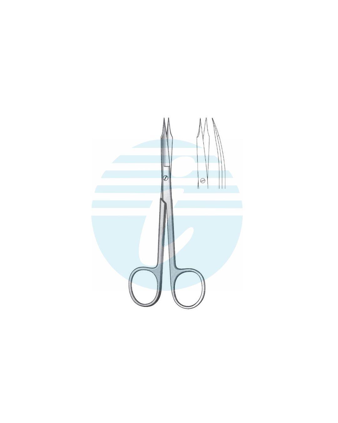 GOLDMAN-FOX FINE OPERATING GUM & LIGATURE SCISSORS CURVED