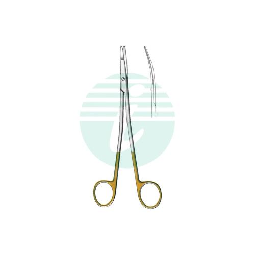 GORNEY FACE-LIFT SCISSORS TC Gold Toothed  Curved