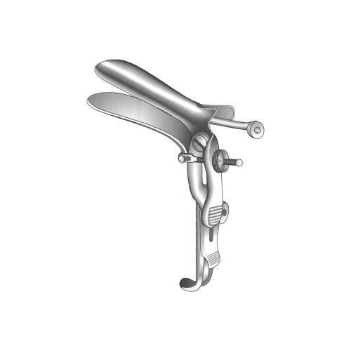 GRAVE SPECIAL VAGINAL SPECULA Right side open Suction tube on lower blade