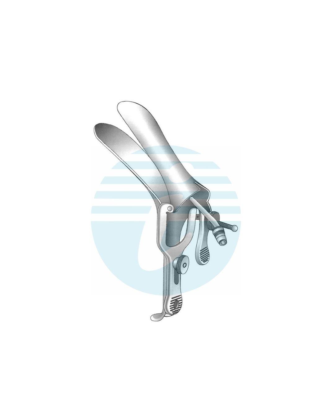 GRAVE SPECIAL VAGINAL SPECULA suction tube on lower & upper blades
