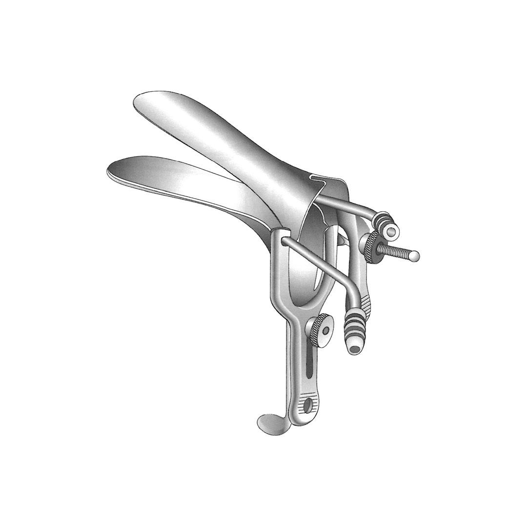 GRAVE VAGINAL SPECULA Suction tubes on lower & upper blade