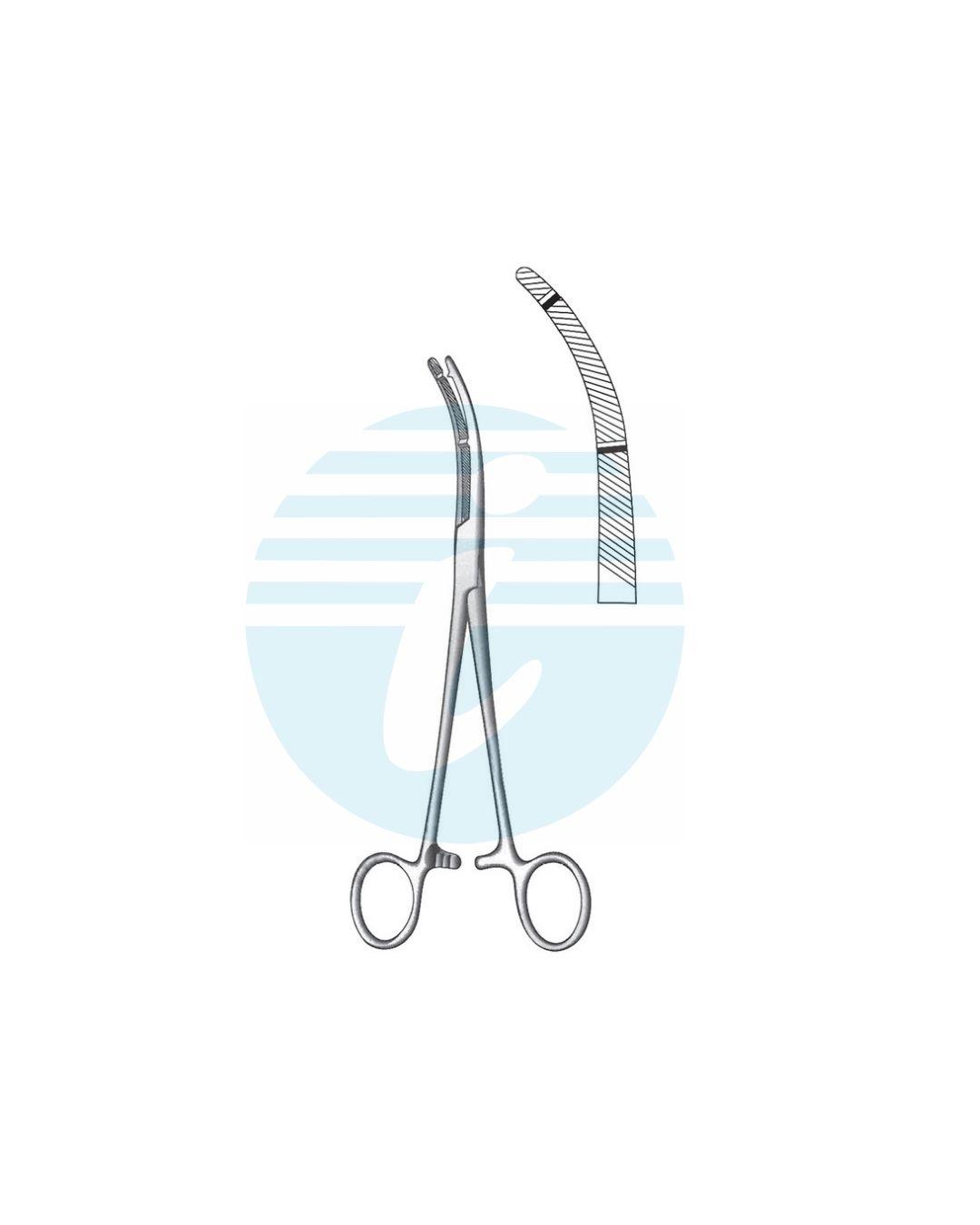 HEANEY HYSTERECTOMY & VAGINAL CLAMPS FORCEPS Curved