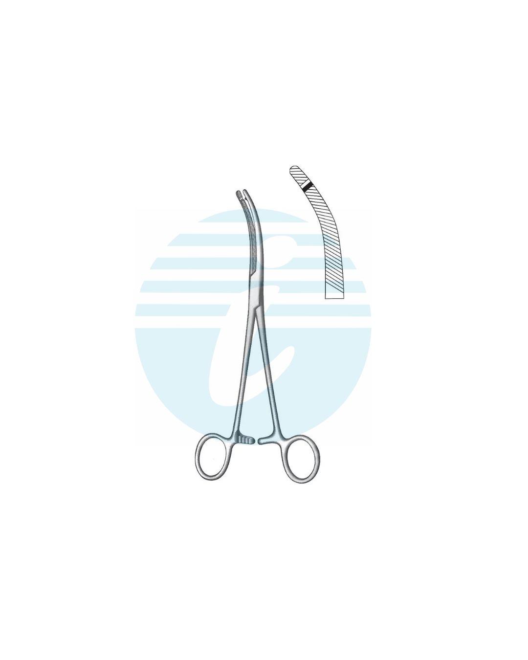 HEANEY HYSTERECTOMY & VAGINAL CLAMPS FORCEPS Hysterectomy forceps Curved