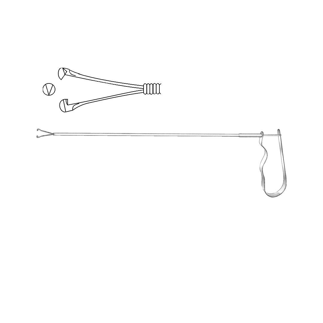HEMORRHOIDEL FORCEPS IUP Flexible shaft for grasping intra uterine pessary