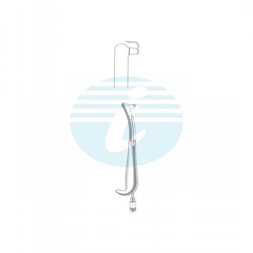 INTRA ORAL RETRACTORS 26.5 / 16 mm Right with fiber optic light carrier