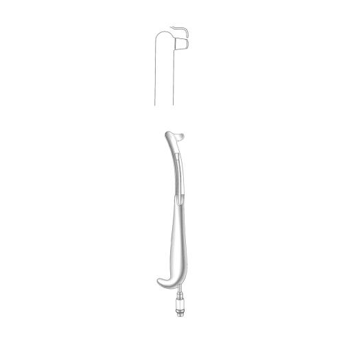 INTRA ORAL RETRACTORS 26.5 / 16 mm Right with fiber optic light carrier
