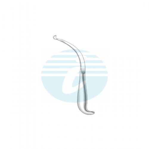 INTRA ORAL RETRACTORS 9.5 / 16 mm Concave blade fully bent tip Extra oral retracto