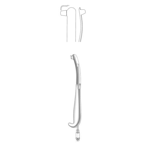 INTRA ORAL RETRACTORs Right with fiber optic light carrier