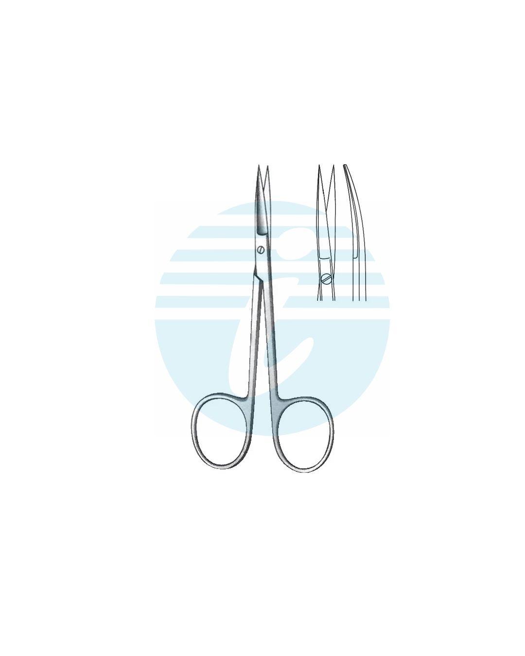 IRIS-FINE OPERATING SCISSOR CURVED FLAT