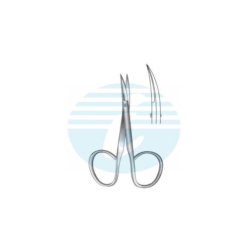 IRIS FINE OPERATING SCISSORS Curved (RIBBON TYPE)