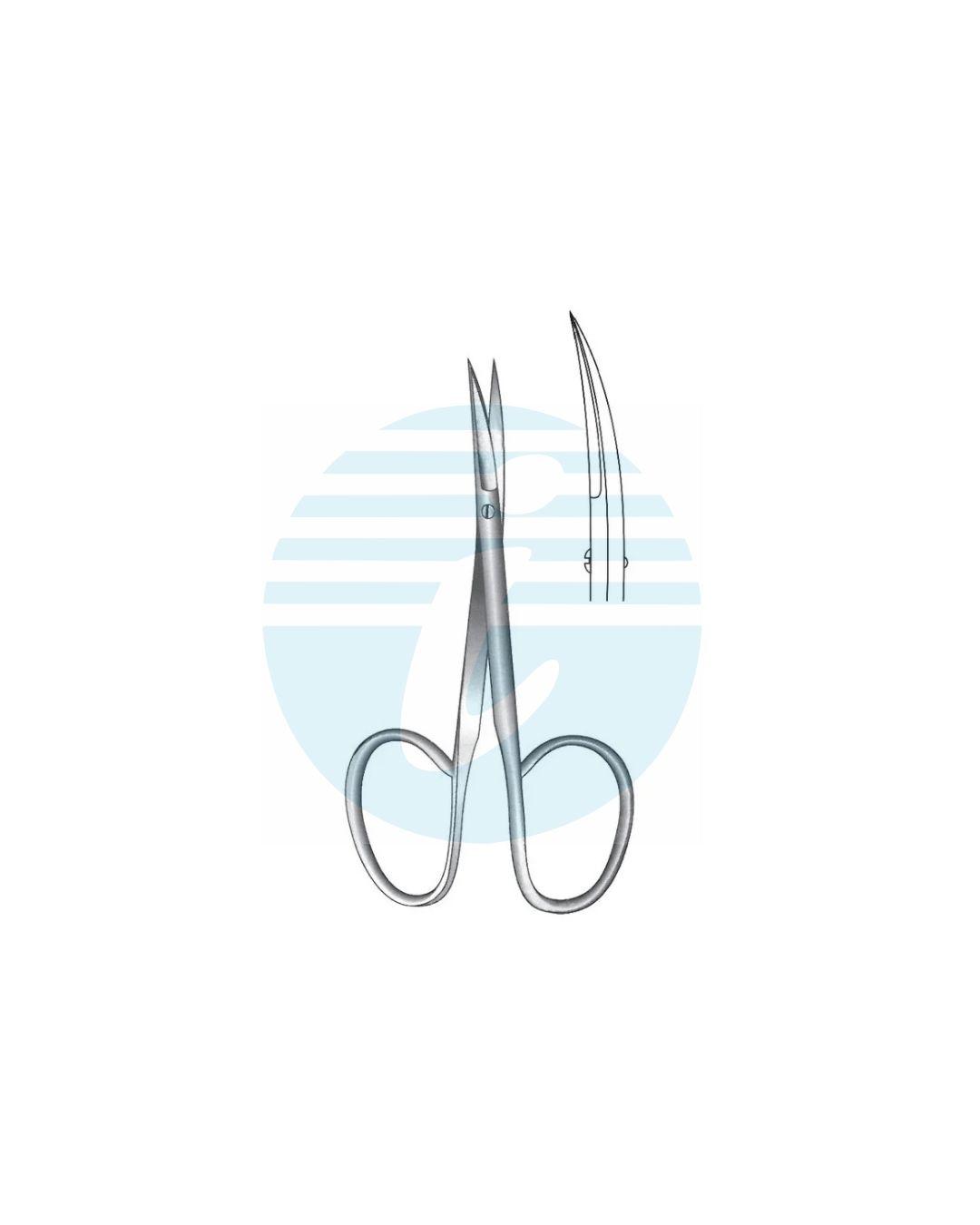 IRIS FINE OPERATING SCISSORS Curved (RIBBON TYPE)