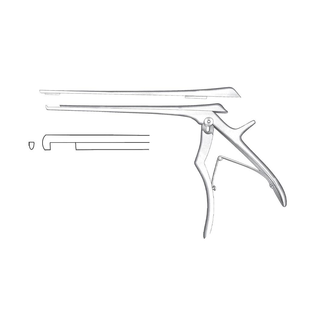 JENSEN INTERVERTEBRAL DISC RONGEURS Downward cutting open shaft 2mm