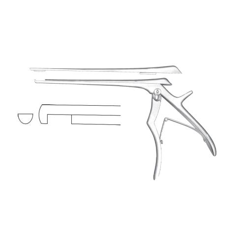 JENSEN INTERVERTEBRAL DISC RONGEURS Downward cutting open shaft 5mm