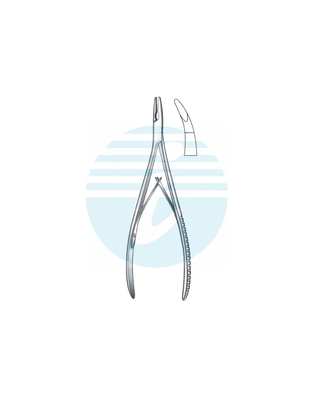 JUERS LEMPERT BONE RONGEUR FORCEPS 2.5 mm bite Curved