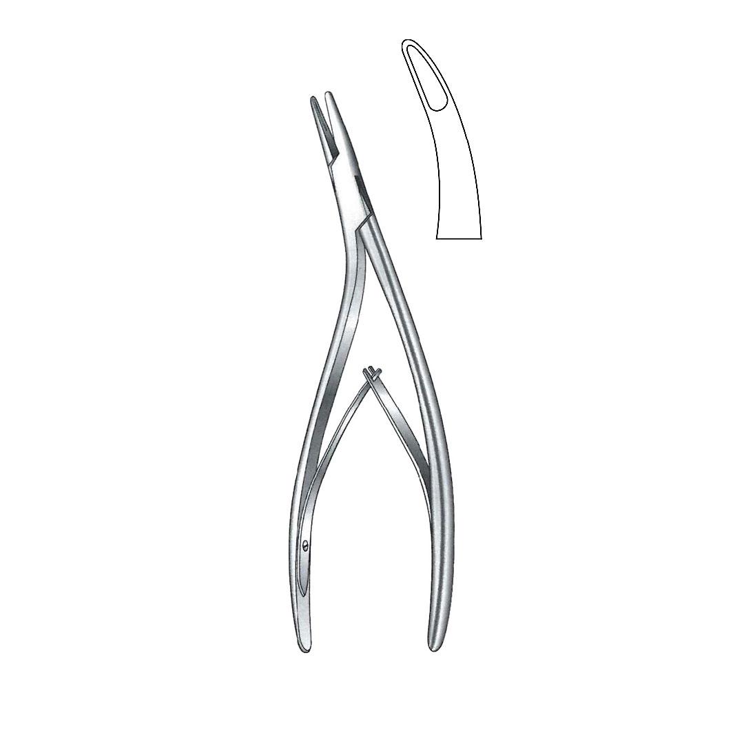 JUERS LEMPERT BONE RONGEUR FORCEPS 2.5 mm bite Curved