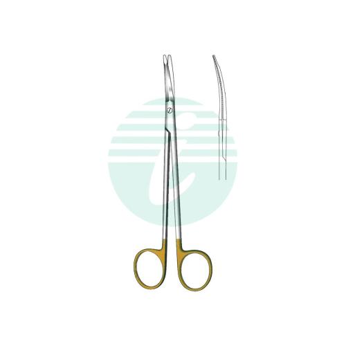 KAYE FACE-LIFT SCISSORS TC Gold Toothed Curved