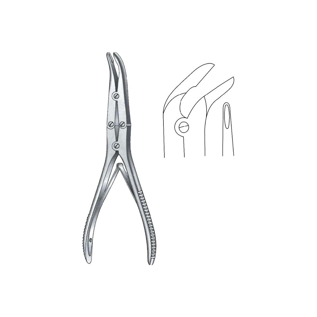 KLEINERT KUTZ BONE RONGEUR FORCEPS Synovectomy rongeur Curved on side Delicate
