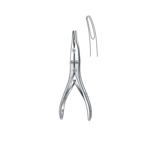 KLEINERT KUTZ BONE RONGEUR FORCEPS Synovectomy rongeur Slight curve Delicate bite