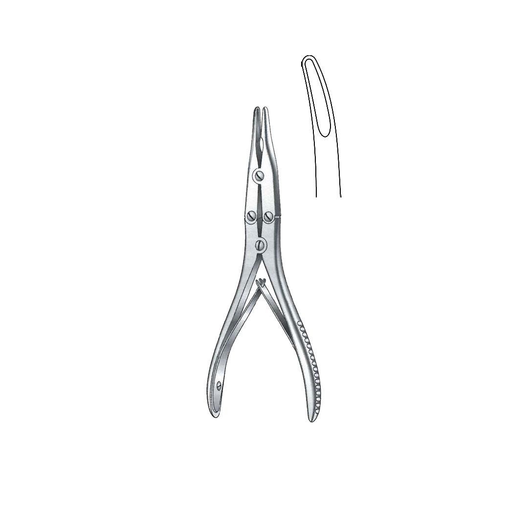 KLEINERT KUTZ BONE RONGEUR FORCEPS Synovectomy rongeur Slight curve Delicate bite