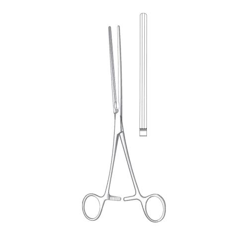 KOCHER ATRAUMA INTESTINAL AND STOMACH CLAMP FORCEPS WITH SERRATIONS