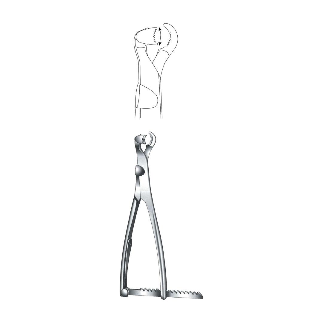 LAMBOTTE BONE HOLDING FORCEPS Adjustable