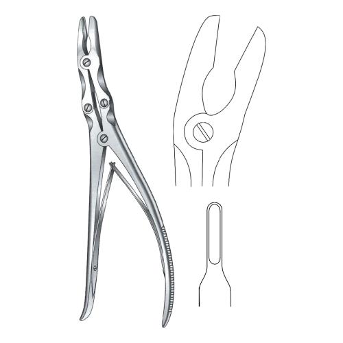 LEKSELL STILLE BONE RONGEUR FORCEPS Curved Bite