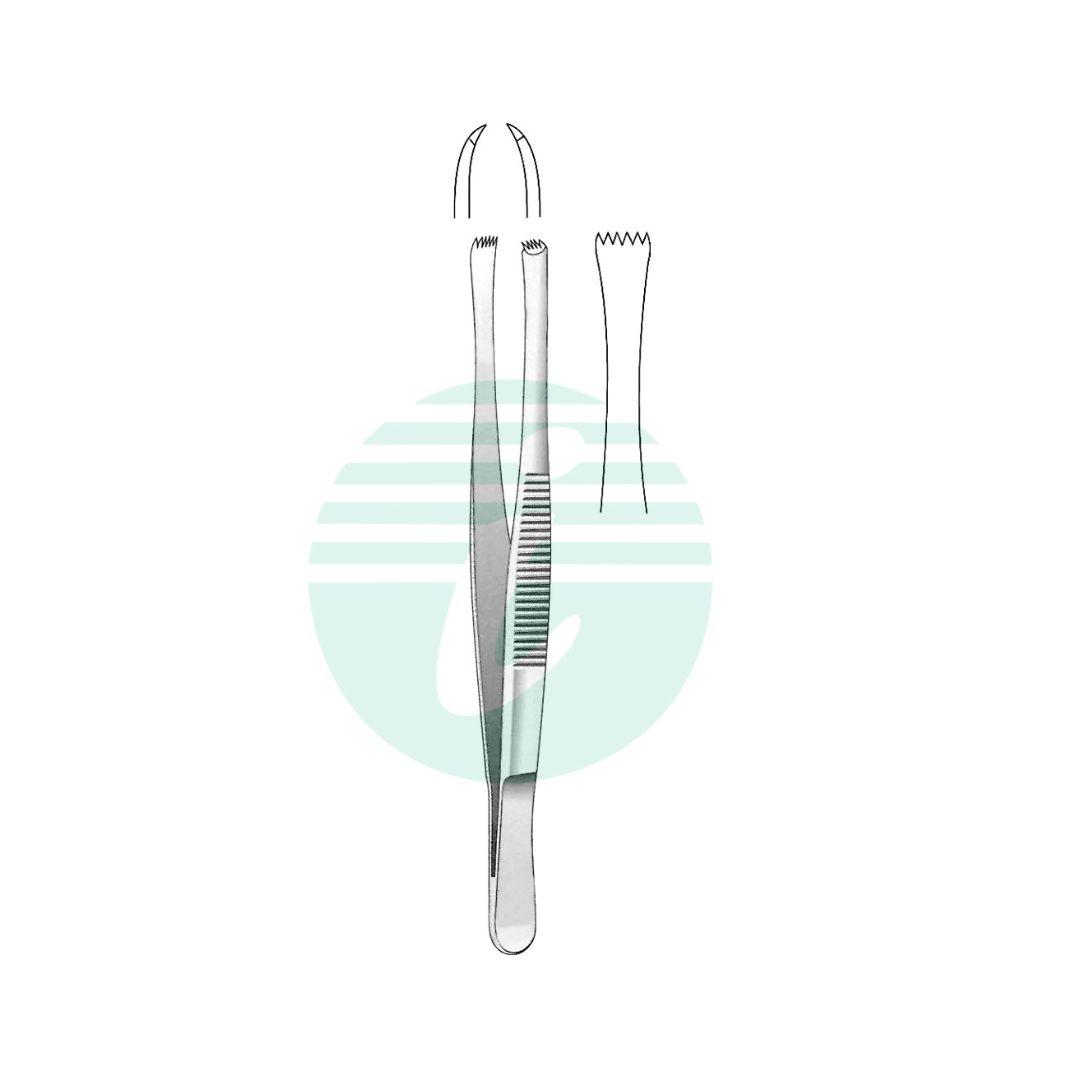 LERCHE DRESSING TISSUE & GRASPING FORCEPS 5:6 Teeth