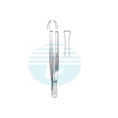 LERCHE DRESSING TISSUE & GRASPING FORCEPS 5:6 Teeth
