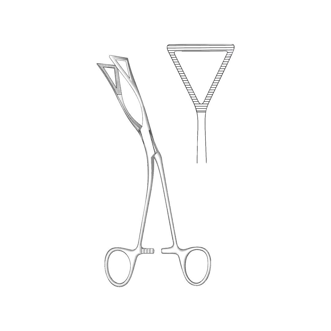 LOVELACE LUNG GRASPING FORCEPS BLOOD VESSEL CLAMPS
