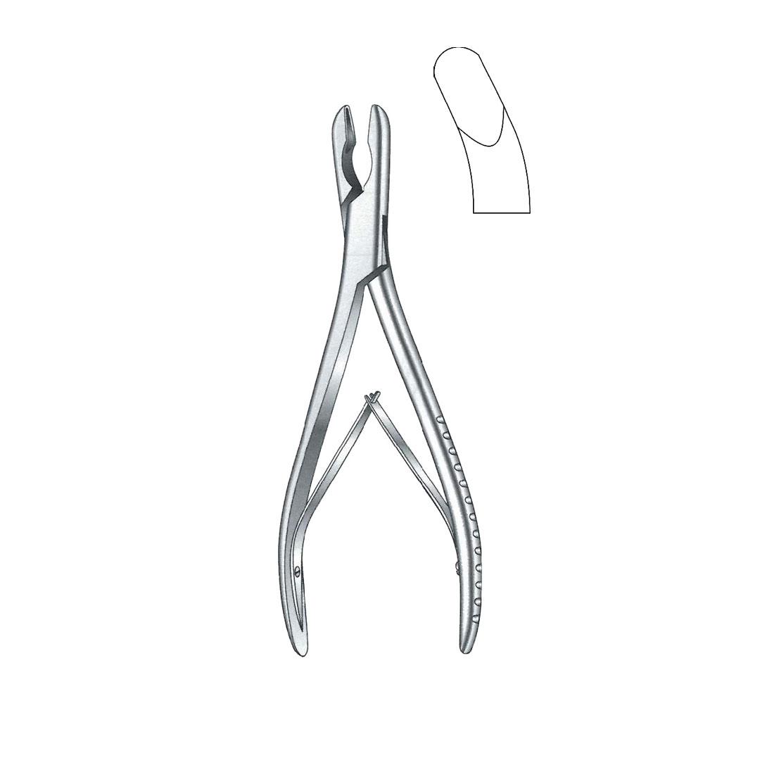 LUER BONE RONGEUR FORCEPS Curved to Side