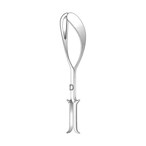 LUIKART OBSTETRICAL (MIDWIFERY) FORCEPS Solid blades