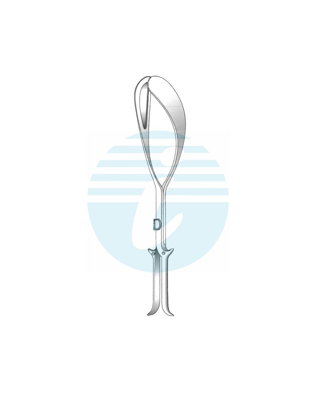 LUIKART OBSTETRICAL (MIDWIFERY) FORCEPS Solid blades