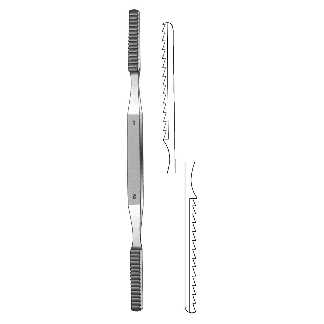 MALTZ IMPROVED NASAL RASP BONE FILES Double ended forward andbackward cutting