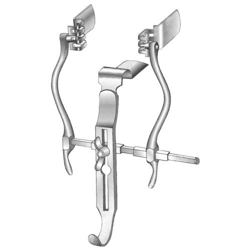 MASSON-JUDD Retractors Bladder retractor with 2 swivel blades 25 x 70 mm
