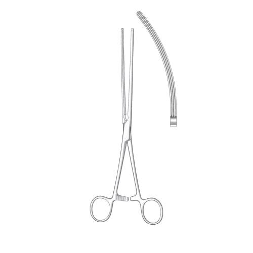 MAYO-ROBSON-ATRAUMA ATRAUMA INTESTINAL AND STOMACH CLAMP FORCEPS WITH SERRATIONS