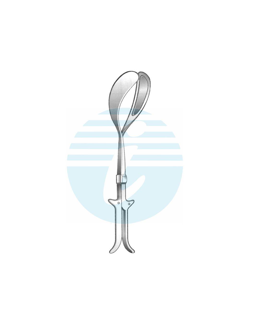 MCLEAN-TUCKERLUIKART OBSTETRICAL (MIDWIFERY) FORCEPS Solid blades long shanks