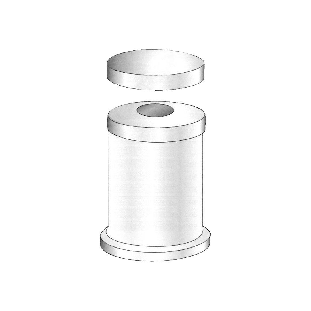 METHOT COTTON DISPENSER WASTE COTTON COLLECTOR METAL JAR