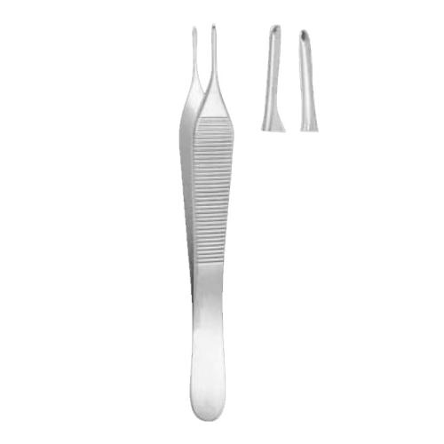 Micor Adson 1x2 Tissue Forceps 12.1cm 1x2Teeth - 0.5mm Tips