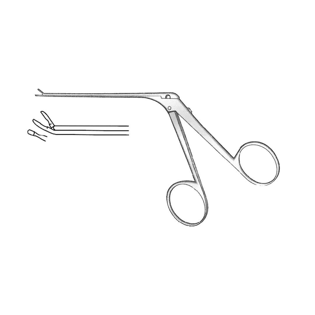 MICRO CUP SHAPED FORCEPS AND MICRO EAR FORCEPS Curved  up and black finish