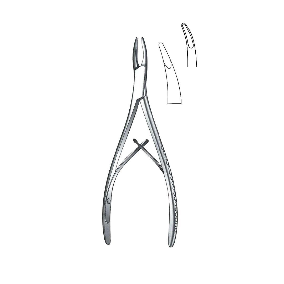 MICRO FRIEDMAN BONE RONGEUR FORCEPS 2 x 6 mm bite Delicate Curved