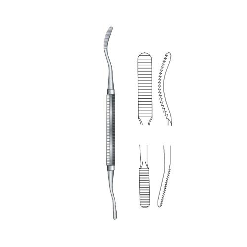 MILLER-COLBURN BONE FILES Double ended plain serration