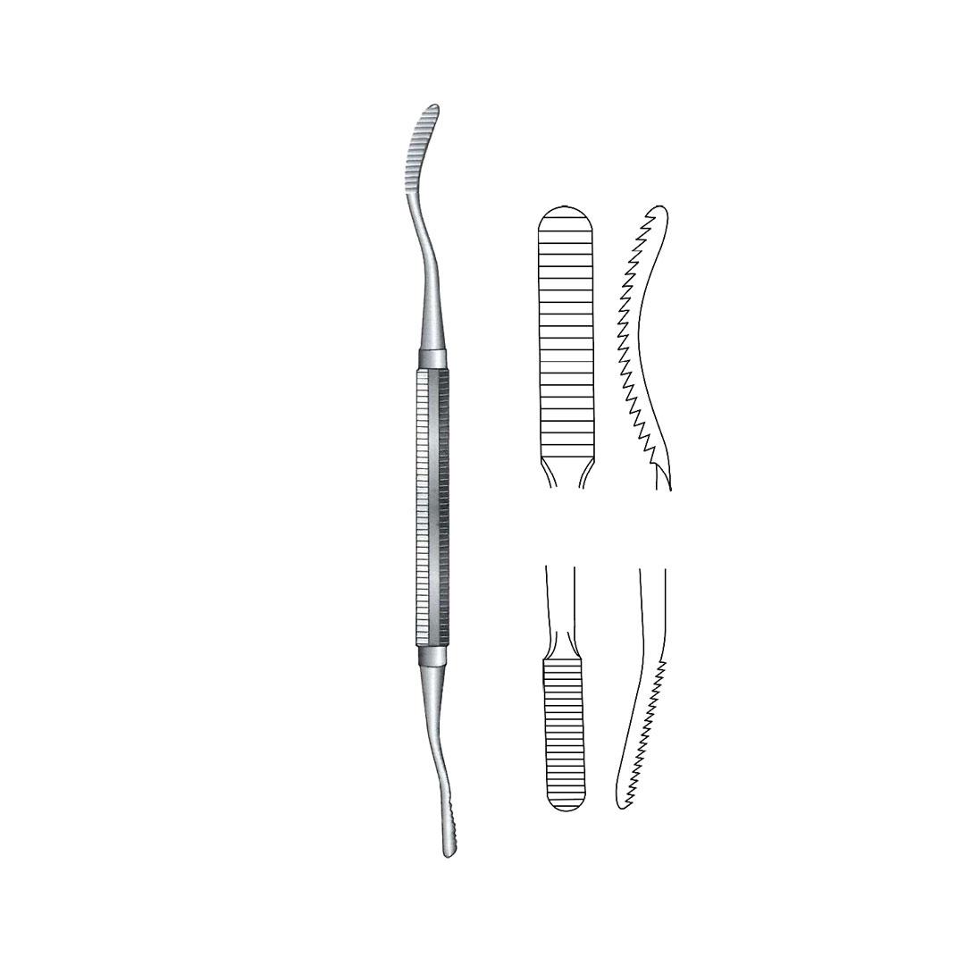 MILLER-COLBURN BONE FILES Double ended plain serration